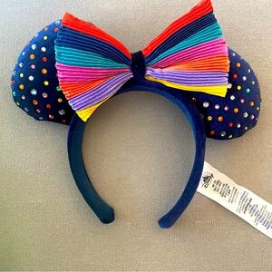 2021 Disney Parks Rainbow Pride Felt Studded Ears Headband Limited Edition